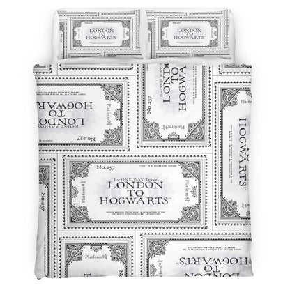 Ticket Harry Potter Hogwarts Express Platform 02 Duvet Cover