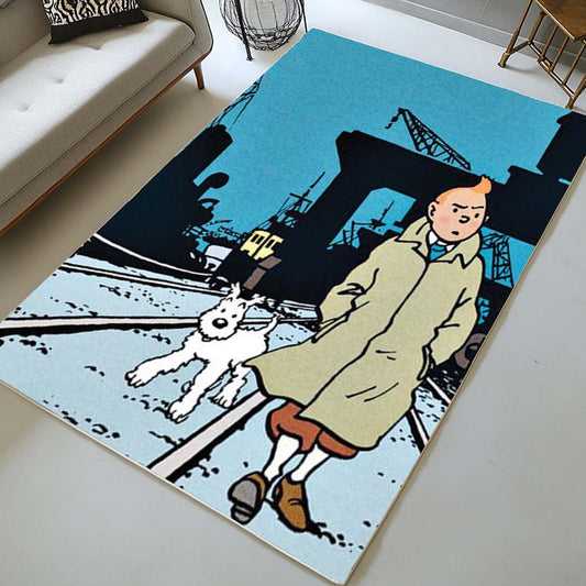 Tintin and Milou Snowy 3 Rug