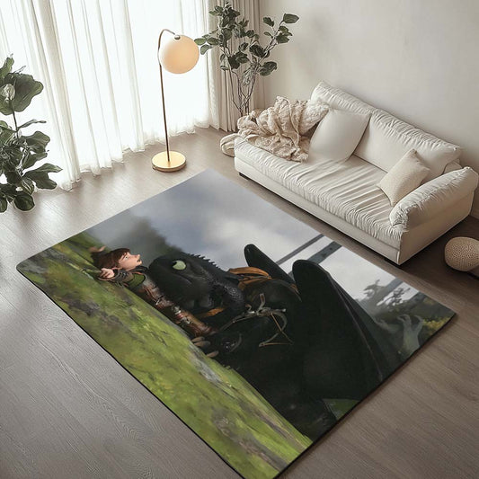 Toothless and Hiccup How To Train Your Dragon 04 Rug
