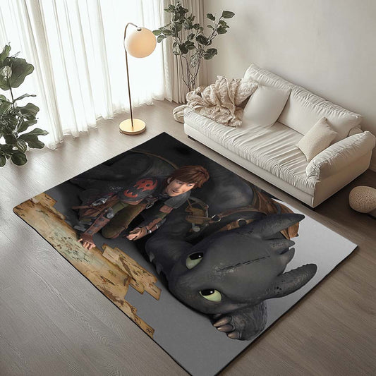 Toothless and Hiccup How To Train Your Dragon 05 Rug