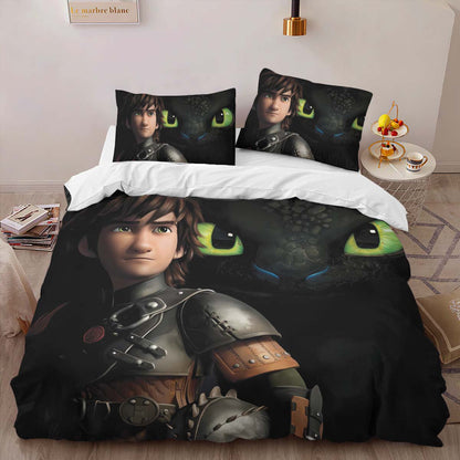 Toothless and Hiccup How To Train Your Dragon Duvet Cover 2