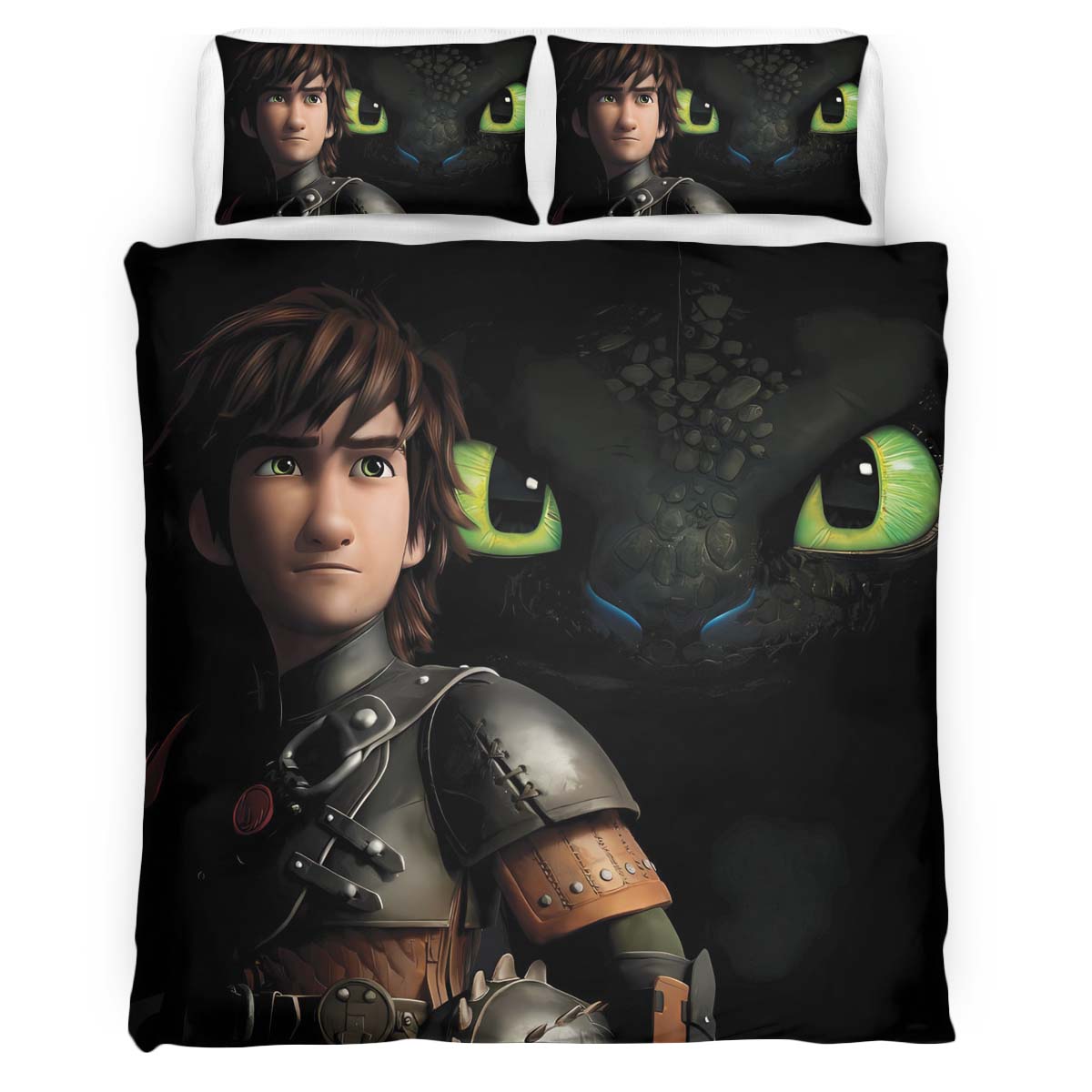 Toothless and Hiccup How To Train Your Dragon Duvet Cover