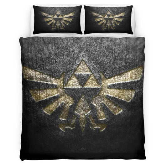 Triforce The legend of Zelda Stone Duvet Cover
