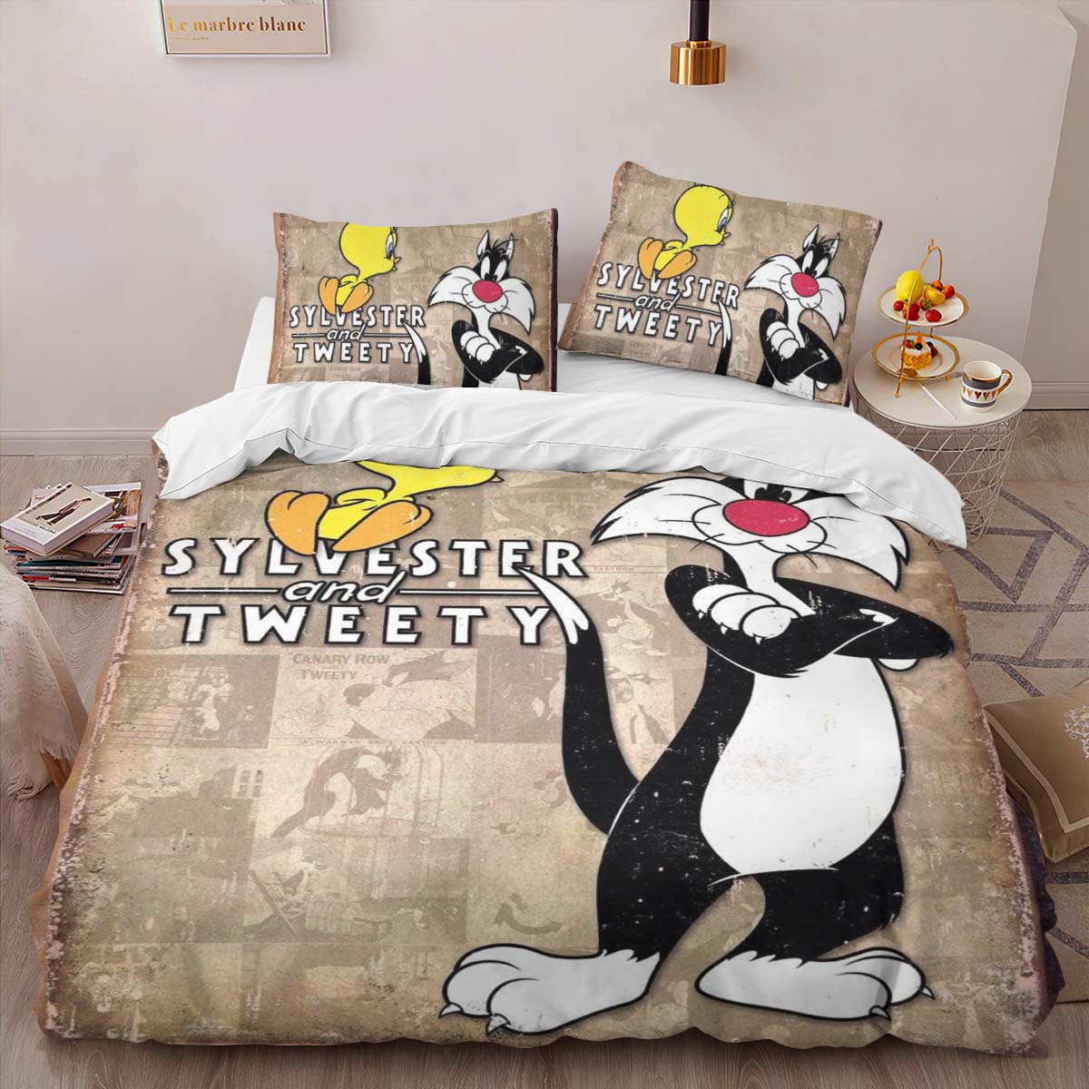 Tweety And Sylvester Looney Tunes 03 Duvet Cover 2