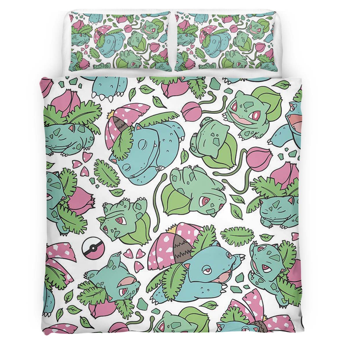 Venusaur Ivysaur Bulbasaur Pokemon Duvet Cover
