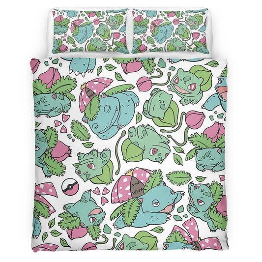 Venusaur Ivysaur Bulbasaur Pokemon Duvet Cover