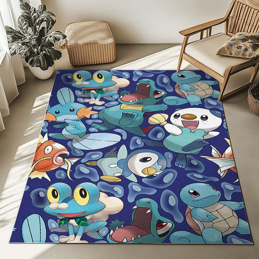 Water Pokemon Type Rug