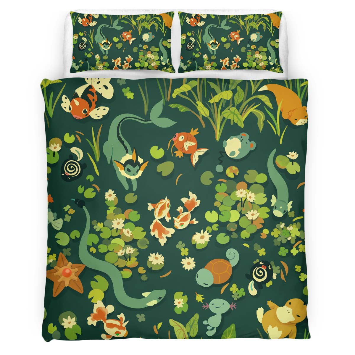 Water Pokemon Type 3 Duvet Cover