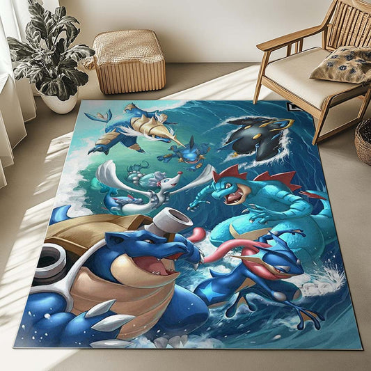 Water Pokemon Type 4 Rug