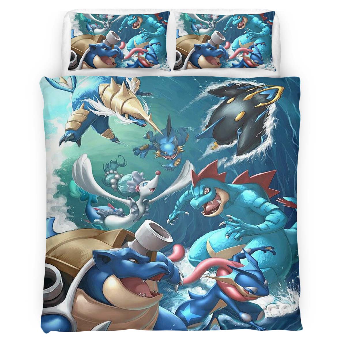 Water Pokemon Type 4 Duvet Cover