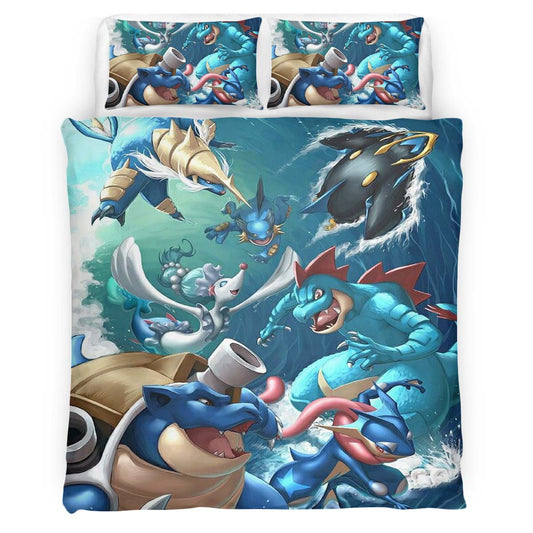 Water Pokemon Type 4 Duvet Cover