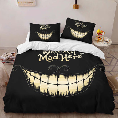 We Are All Mad Here Alice in Wonderland Duvet Cover 2