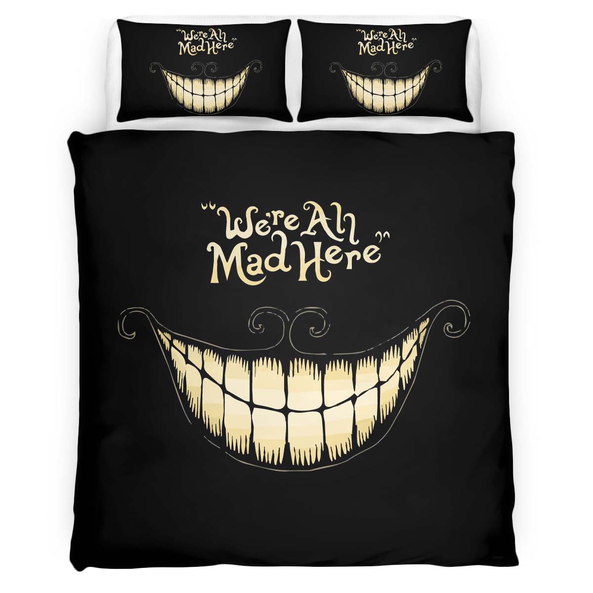 We Are All Mad Here Alice in Wonderland Duvet Cover