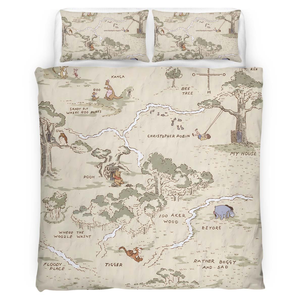 Winnie the Pooh And Friends Duvet Cover