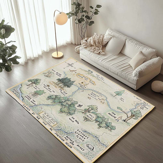 Winnie the Pooh Map Rug