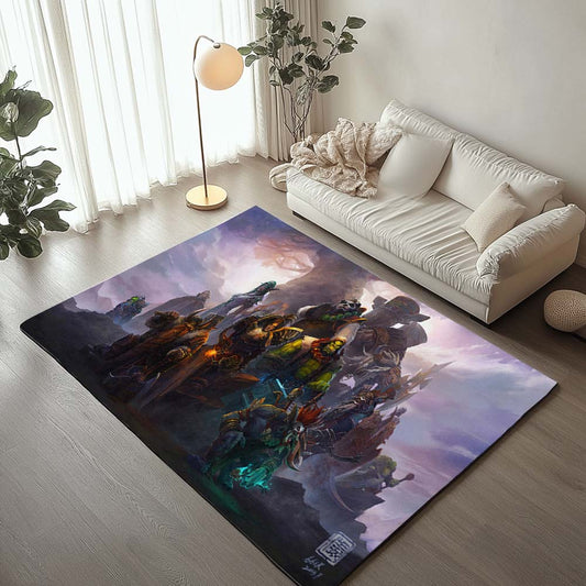 World of Warcraft WOW All Characters Anduin Wrynn Thrall Vol'jin Muradin Bronzebeard Rug