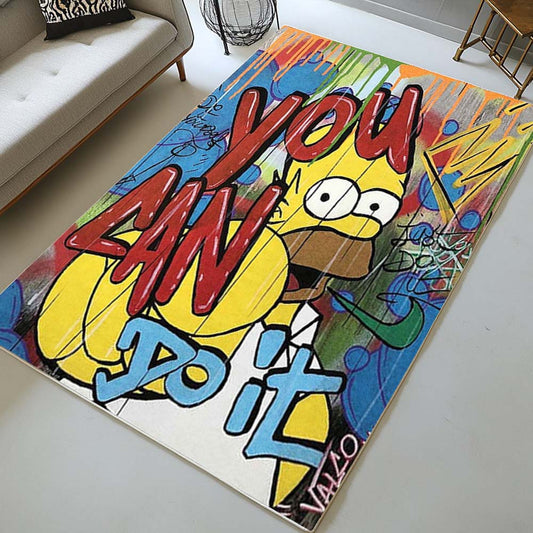 You cant do it Homer Simpson Rug
