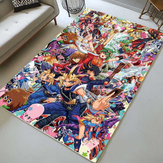 Yu Gi Oh All Characters 12 Rug