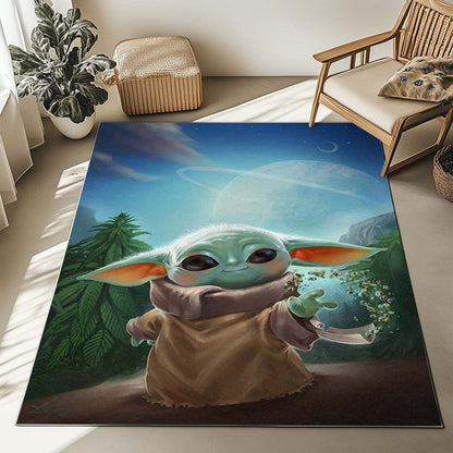 baby yoda star wars 2 Rug