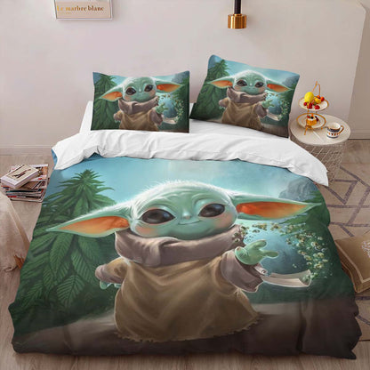 Baby Yoda Star Wars 2 Duvet Cover 2