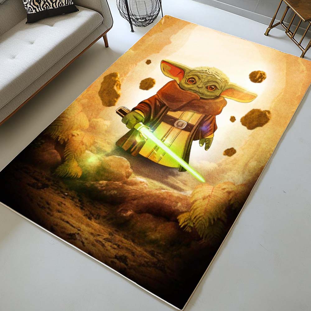 baby yoda star wars 3 Rug 2