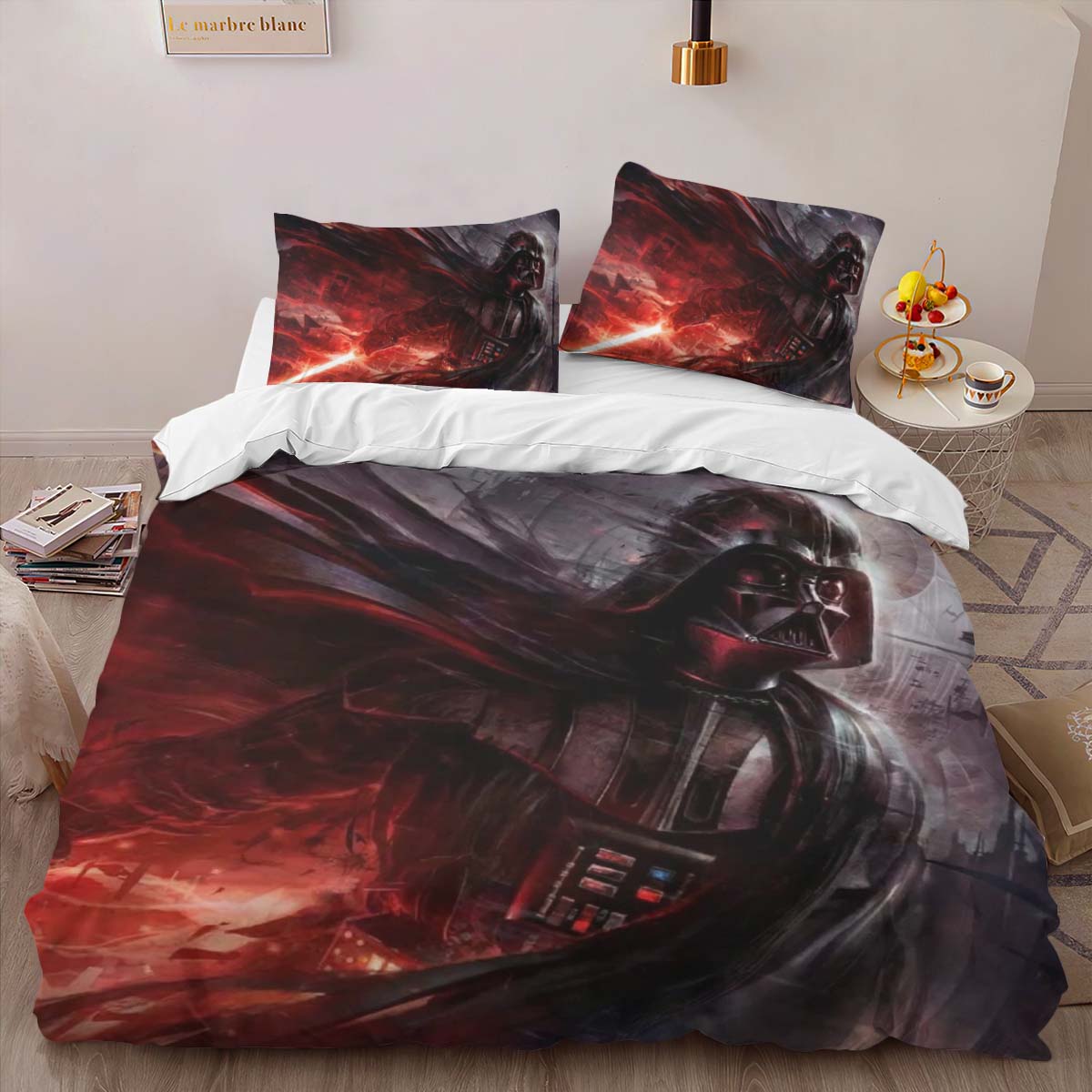 darth vader magma star wars Duvet Cover 2
