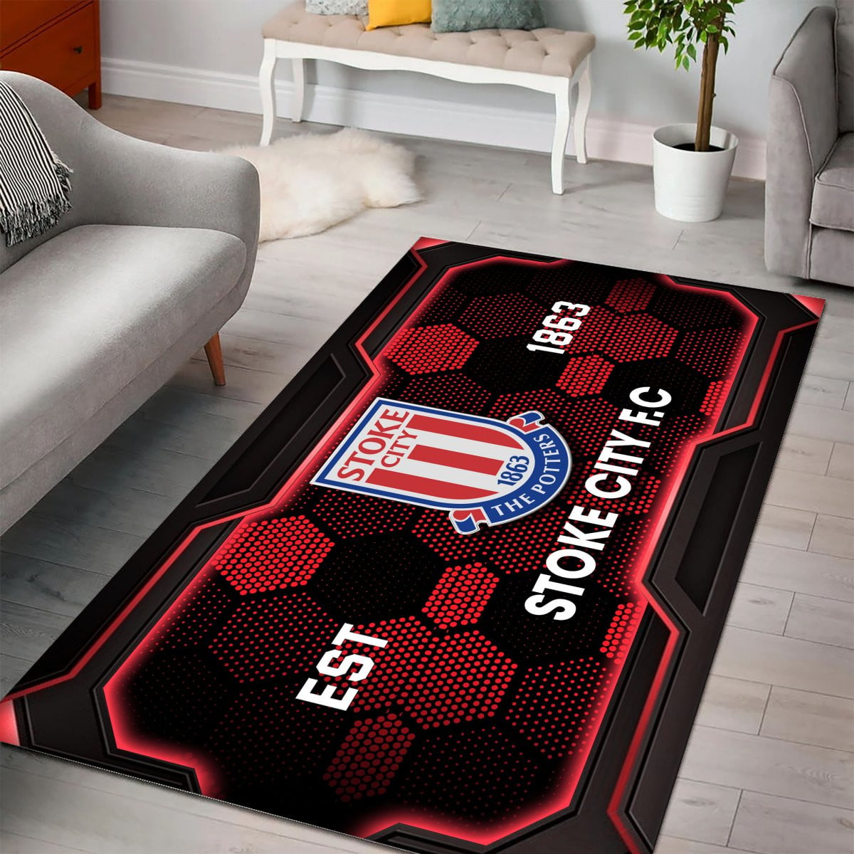 Stoke City Rug - EFL Championship Rug 2 2
