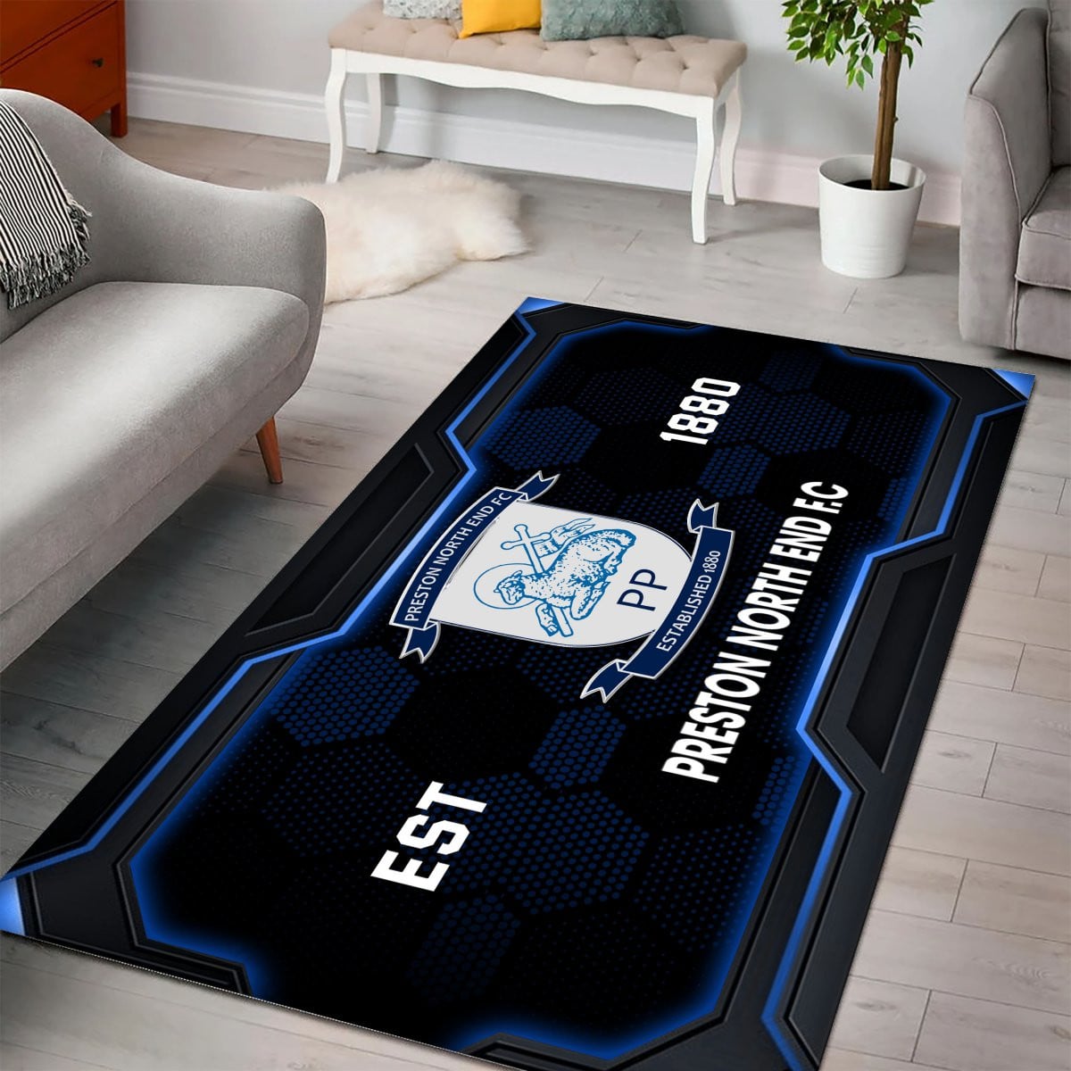 Preston North End Rug - EFL Championship Rug 2 2