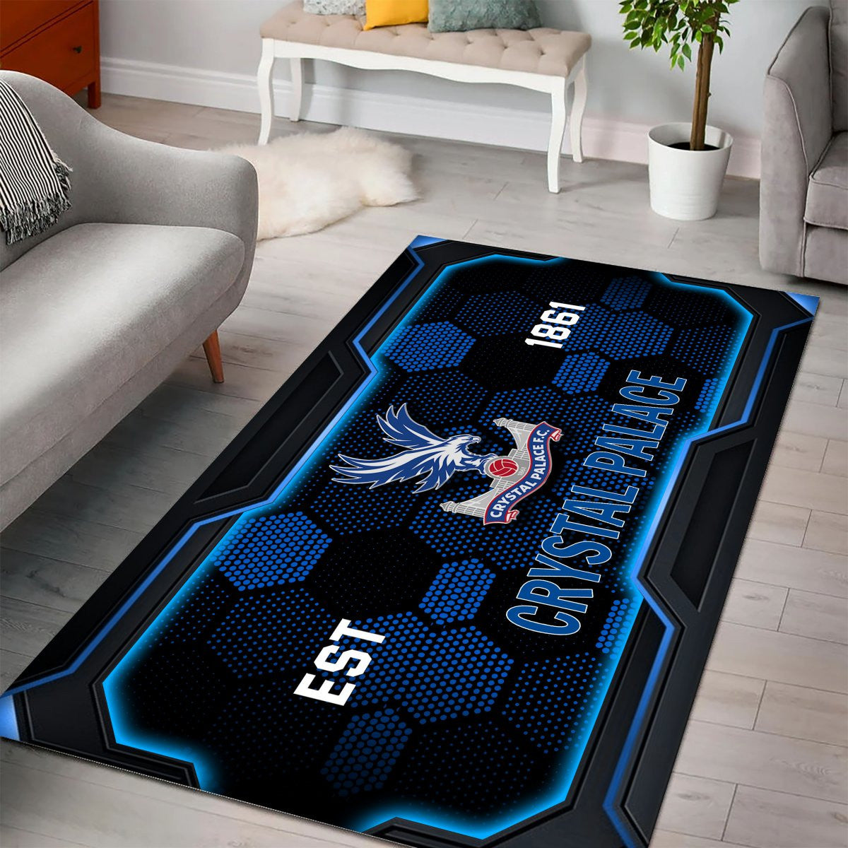 Crystal Palace Rug - Premier League Rug 2 2