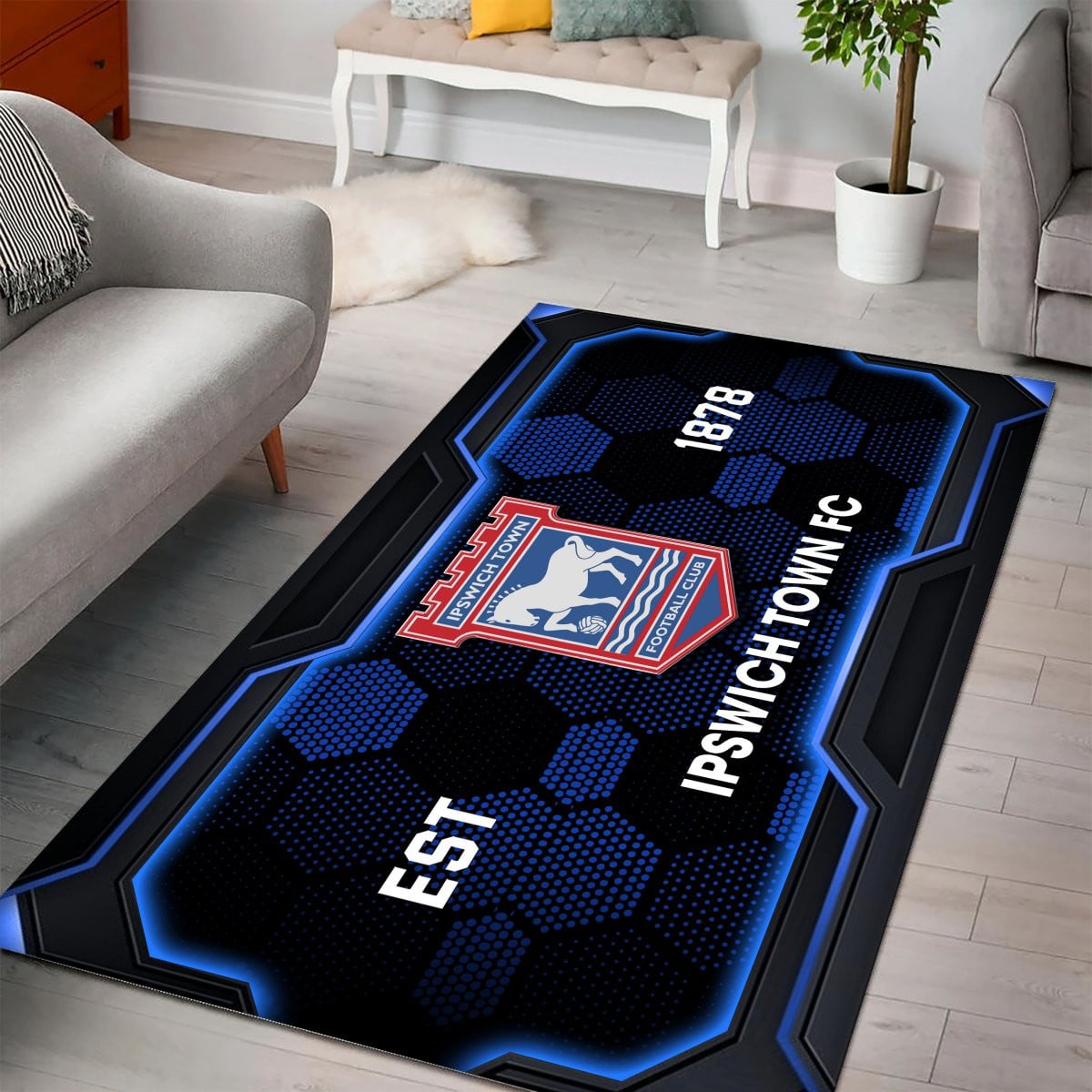 Ipswich Town Rug - EFL Championship Rug 2 2