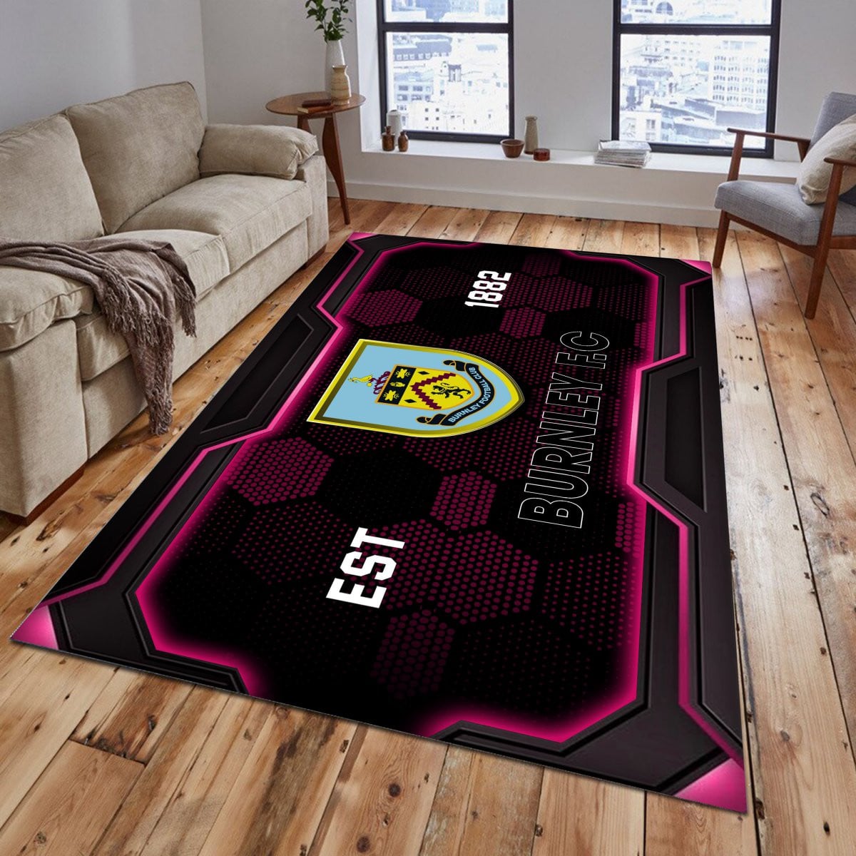 Burnley Rug - Premier League Rug 2