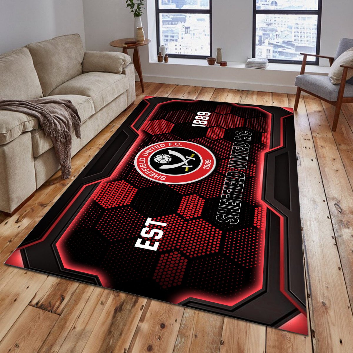 Sheffield United Rug - Premier League Rug 2
