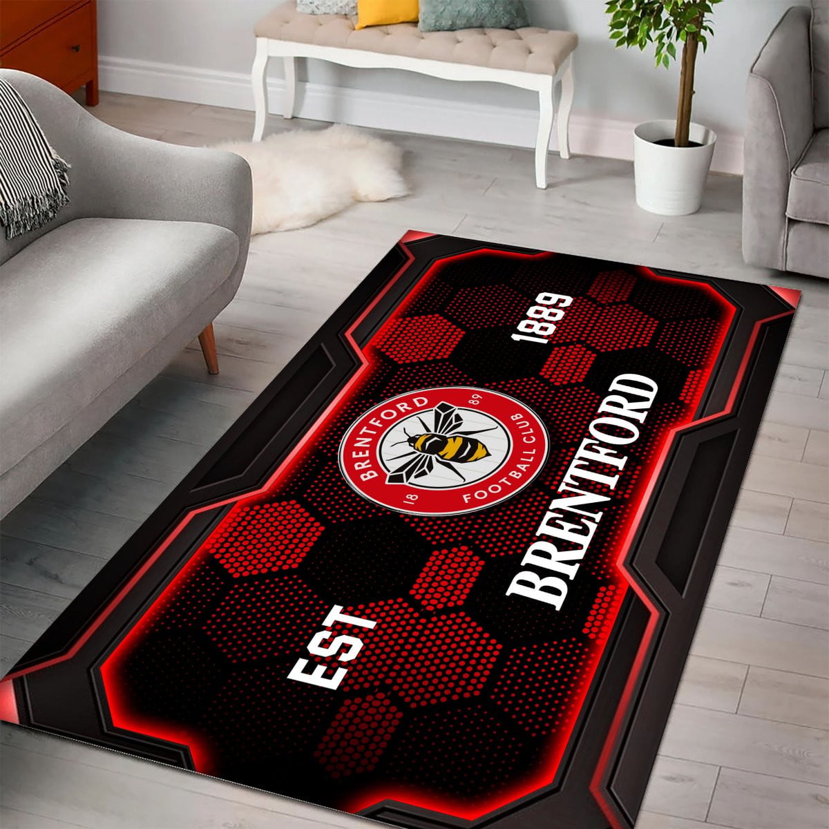 Brentford Rug - Premier League Rug 2 2
