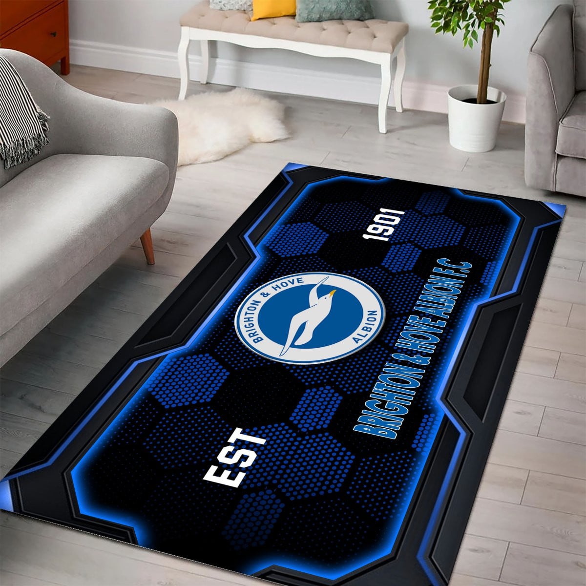 Brighton & Hove Albion Rug - Premier League Rug 2 2