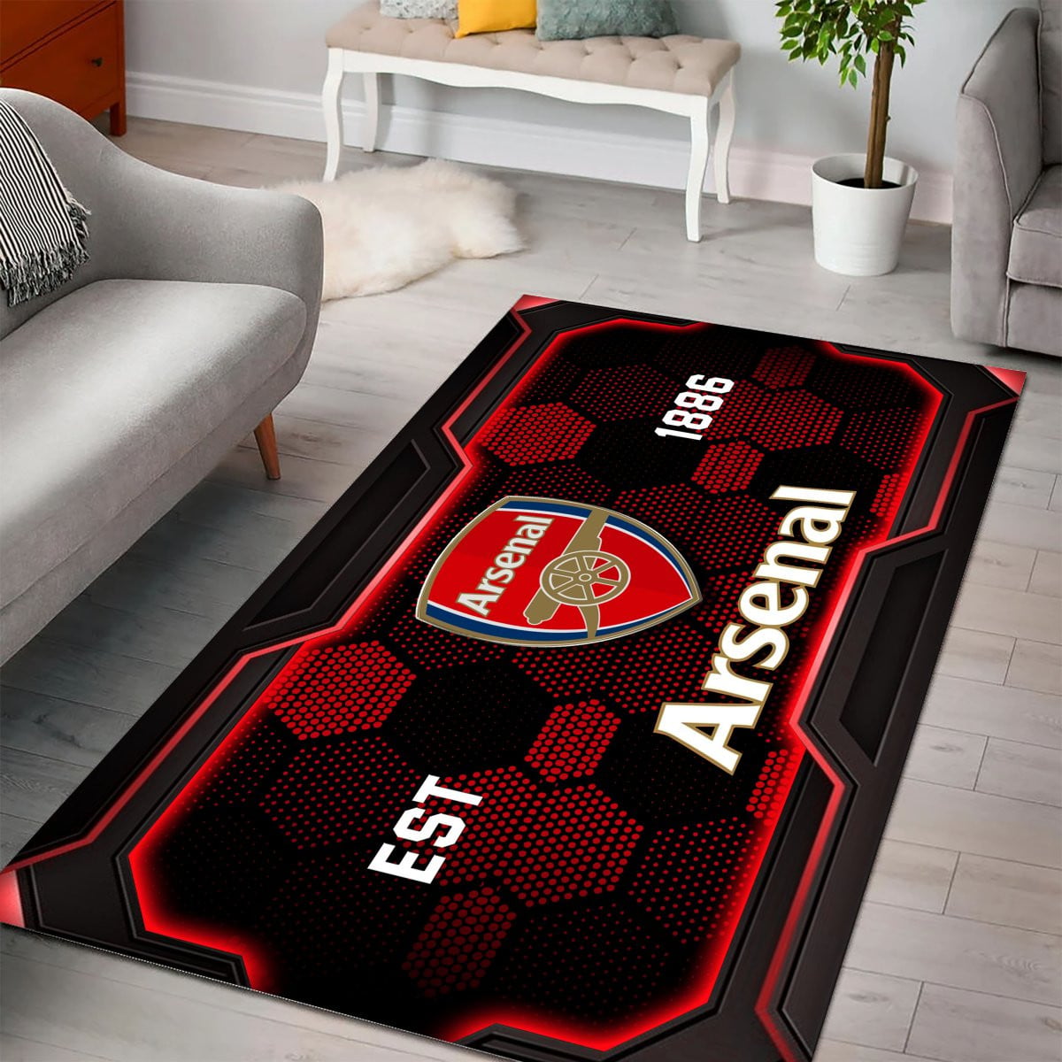 Arsenal Rug - Premier League Rug 2 2