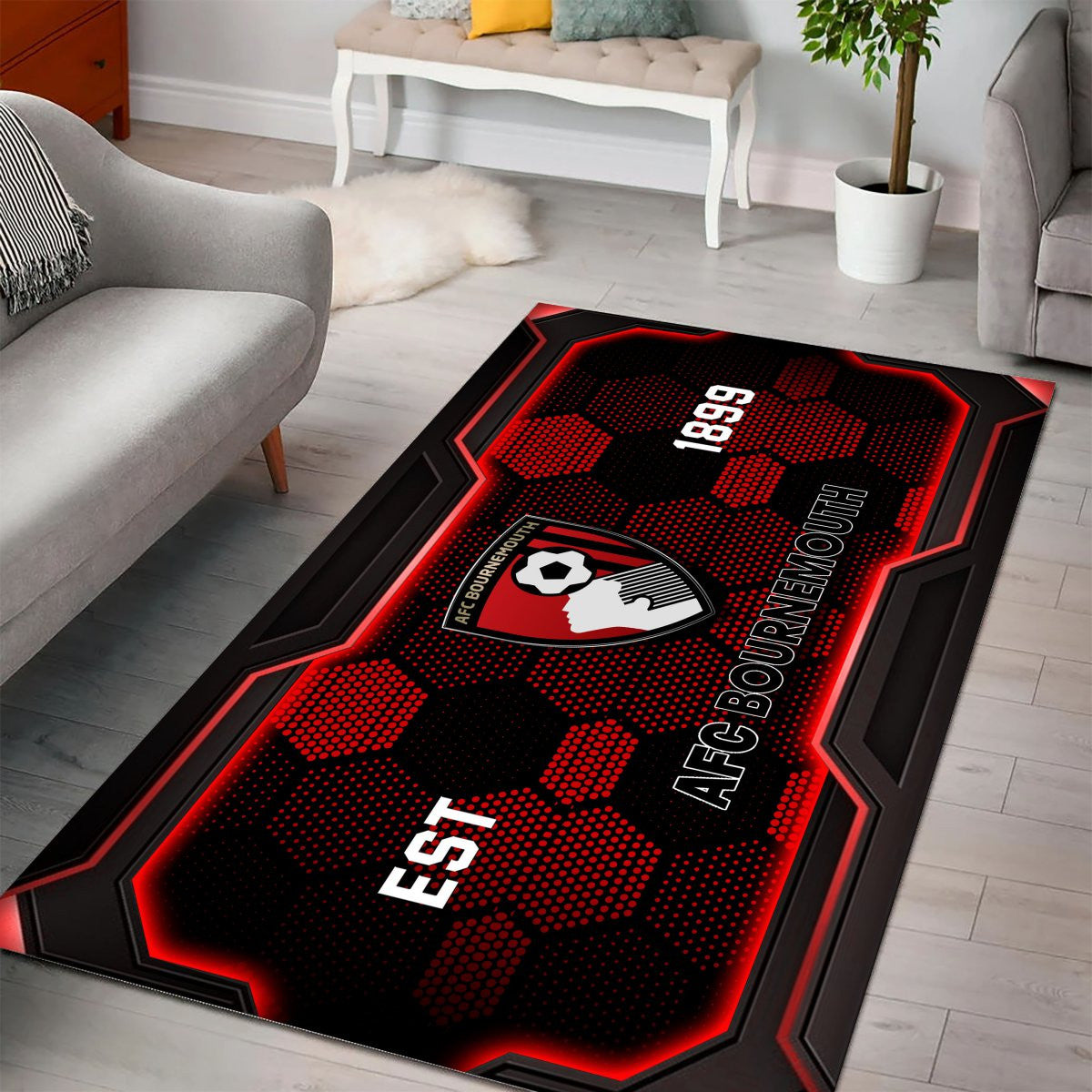 Bournemouth Rug - Premier League Rug 2 2