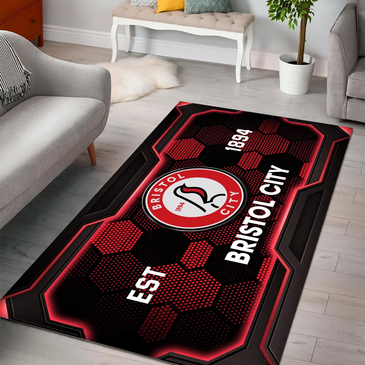 Bristol City Rug - EFL Championship Rug 2 2