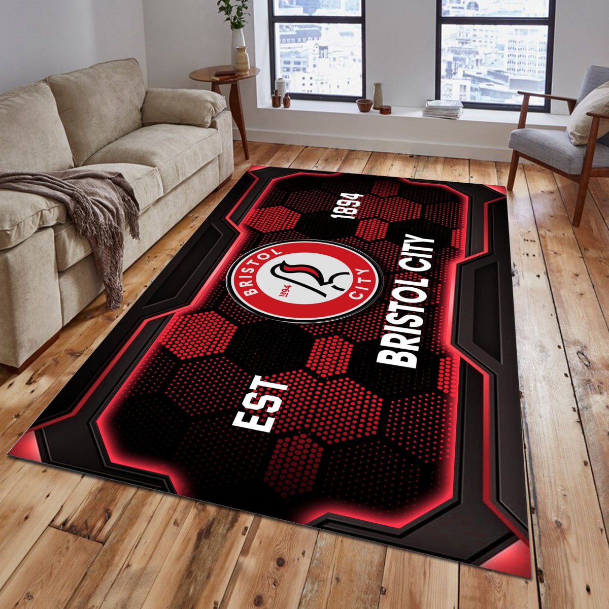 Bristol City Rug - EFL Championship Rug 2