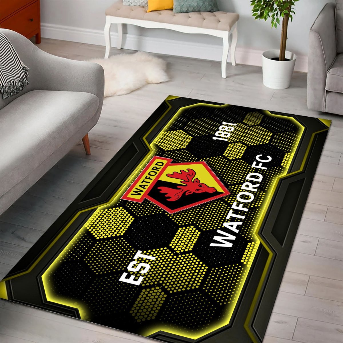 Watford Rug - EFL Championship Rug 2 2