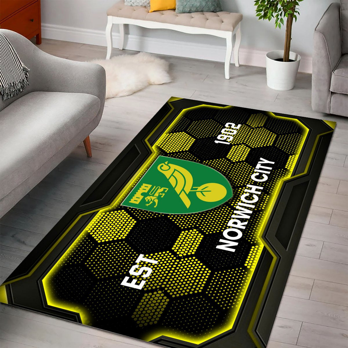 Norwich City Rug - EFL Championship Rug 2 2