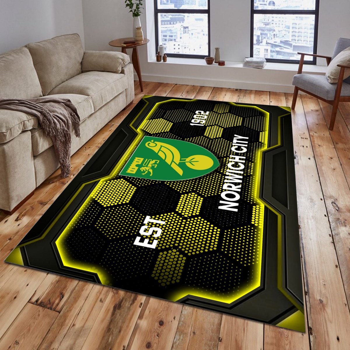 Norwich City Rug - EFL Championship Rug 2