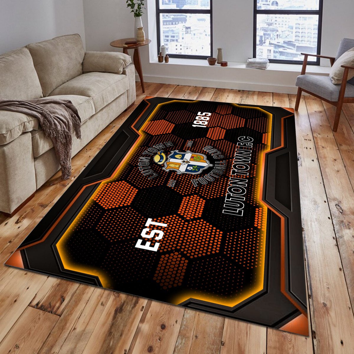 Luton Town Rug - Premier League Rug 2
