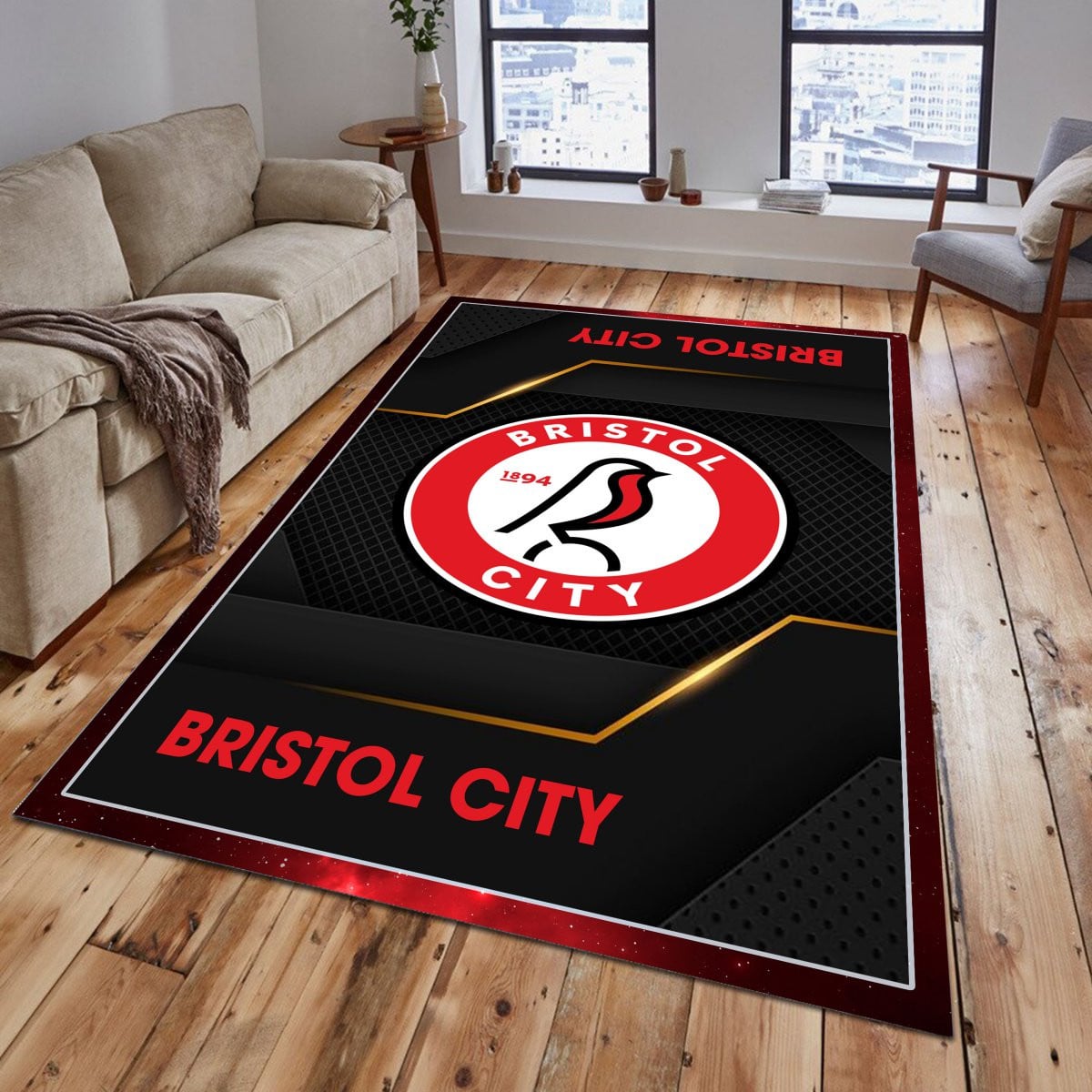 Bristol City Rug - EFL Championship Rug 1