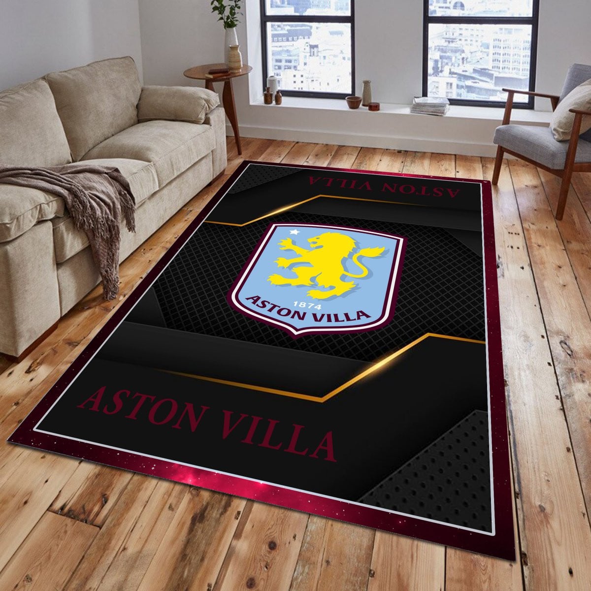 Aston Villa Rug - Premier League Rug 1