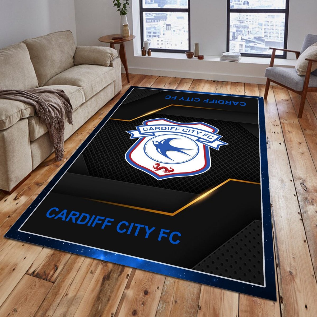 Cardiff City Rug - EFL Championship Rug 1