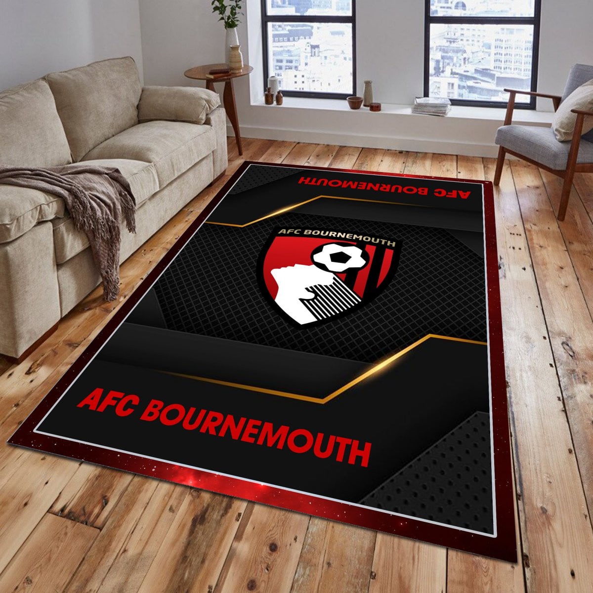 Bournemouth Rug - Premier League Rug 1