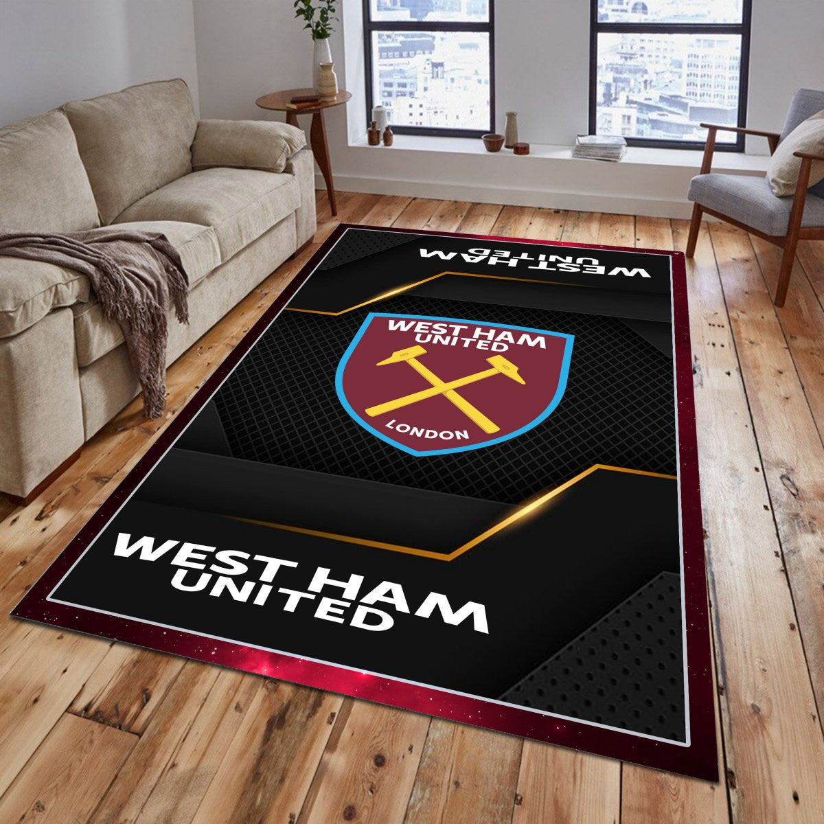 West Ham United Rug - Premier League Rug 1