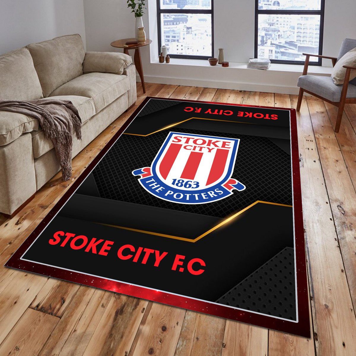 Stoke City Rug - EFL Championship Rug 1