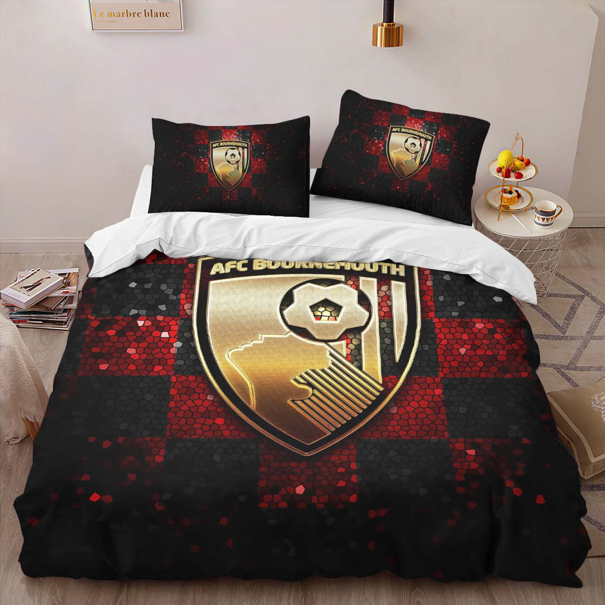 AFC Bournemouth Football Club AFCB 08 Duvet Cover Set