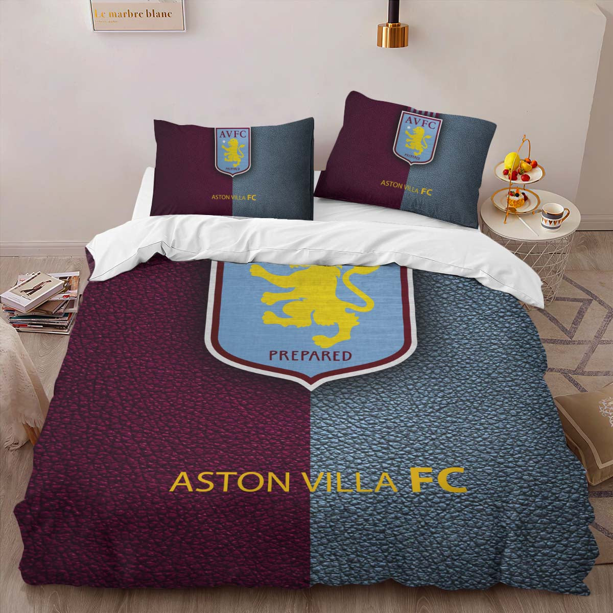 Aston Villa Football Club 1874 AVFC 02 Duvet Cover Set
